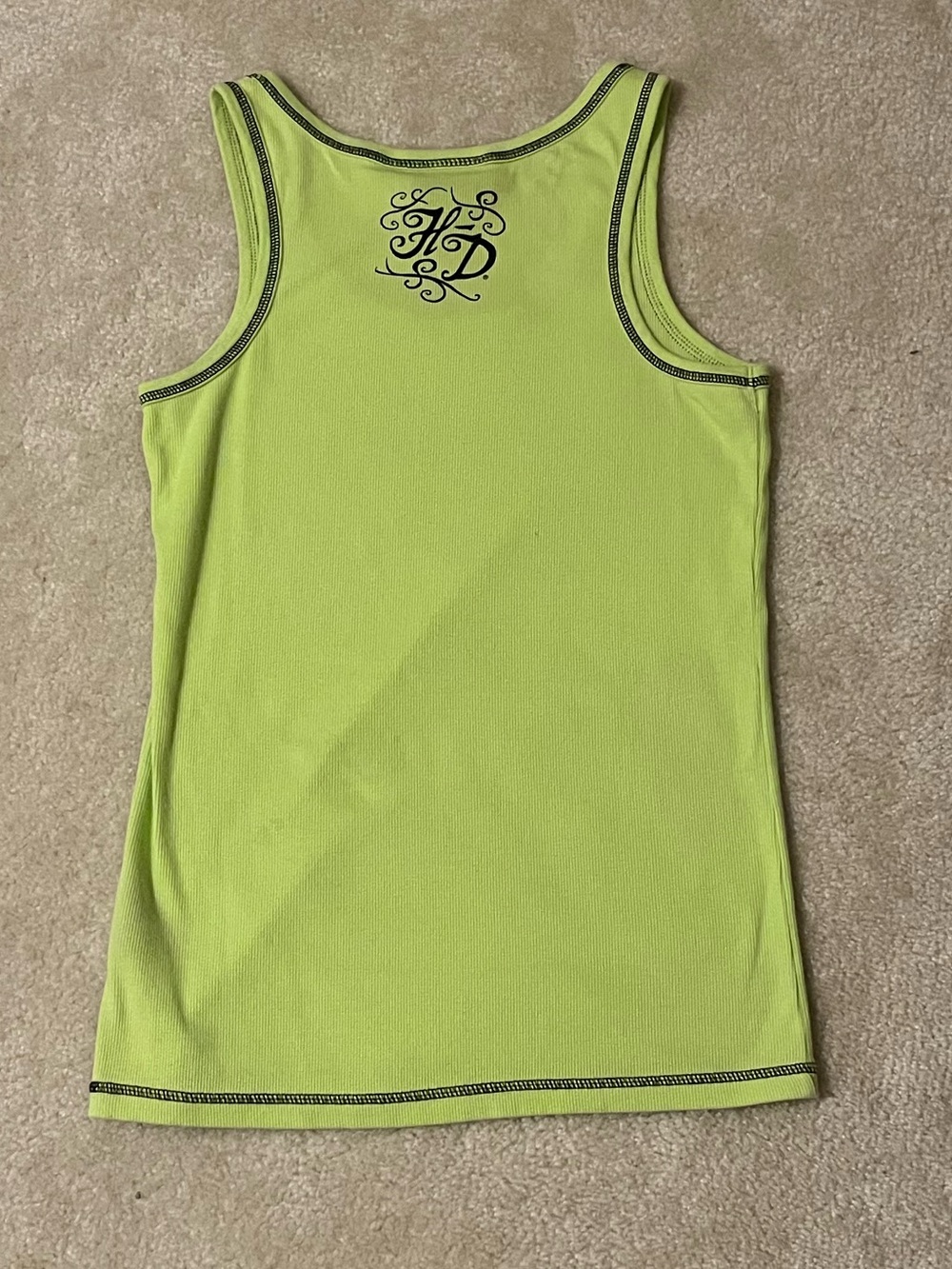 Harley-Davidson Neon Green Tank Top - Picture 2 of 4